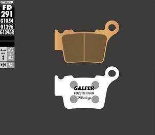 GALFER PLOČICE KOČIONE KH368 SINTER METAL (ZLATNE) OFF ROAD RACING