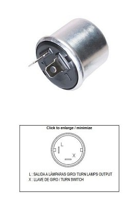 DZE PREKIDAČ MIGAVACA UNIVERZALNI (12V 2+2 21W)