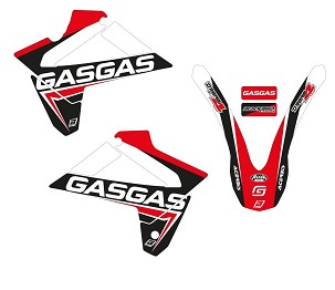 BLACKBIRD RASPRODAJA KOMPLET NALEPNICA (FOLIJA) GAS GAS EC 125/250/300 '07-'09, FSR 450 '07-'05 DREAM 3 BOJA CRVENA CRNA