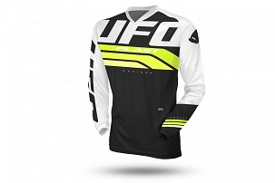 UFO MAJICA HORIZON JERSEY CROSS BOJA CRNA BELA ŽUTA FLUO VELIČINA M