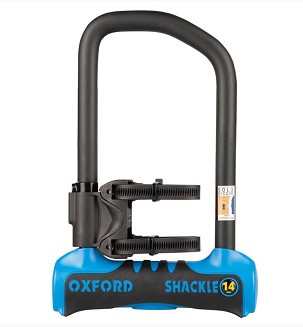 OXFORD PROMOCIJA OSIGURAČ ANTIKRAĐE KATANAC SHACKLE 14 PRO U-LOCK 260mm x 177mm BOJA PLAVA