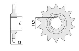 CHT RASPRODAJA LANČANIK PREDNJA 823 13 (A4250823130) HUSQVARNA / HUSABERG (82313JT) (LANAC 520)
