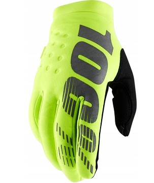 100 PERCENT RUKAVICE CROSS/ENDURO BRISKER YOUTH JUNIOR SOFTSHELL FLUO YELLOW/BLACK BOJA ŽUTA FLUO/CRNA VELIČINA M