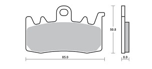 SBS PLOČICE KOČIONE KH630 STREET PERFORMANCE (EXCEL) SINTER BOJA ZLATNA ZA: HARLEY DAVIDSON 975 BRONX, RA 1250 PAN AMERICA, RH SPORTSTER S, INDIAN FTR RALLY, 1800 CHALLENGER PREDNJI