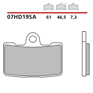 BREMBO 2026/05 KOČIONE PLOČICE KH454 SINTER SA (SINTEROVANI METAL) PREDNJA (ECE R90)