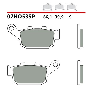 BREMBO 2026/05 KOČIONE PLOČICE KH496 SINTER SP (SINTEROVANI METAL) ZADNJA (ECE R90)