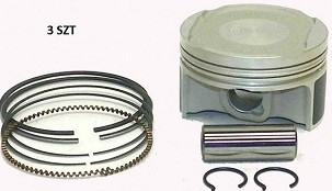 WOSSNER KOMPLET KLIPOVA SEA DOO SPARK ACE '14-'19 (4T) (+0,50MM=74,50MM) (KLIP 74,44MM) (3KOM.) (OSOVINSKI KLIN 17MM) (KLIP SEA DOO) 9.5:1