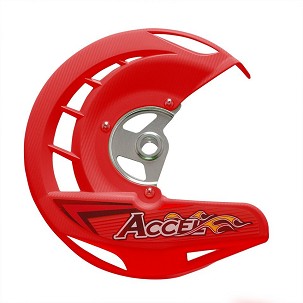 ACCEL ŠTITNIK DISKA KOČIONE PREDNJI HONDA CRF 250/450R,X '04-'14, CR 125/250 '04-'07 BOJA CRVENA (FDG-01RD)