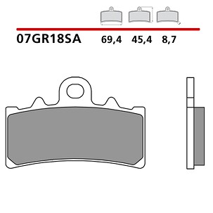 BREMBO 2026/05 KOČIONE PLOČICE KH606 SINTER SA (SINTEROVANI METAL) PREDNJA (ECE R90)