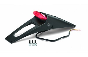 POLISPORT MONTAŽA REGISTARSKE TABLICE SA SVETLOM RSP LED 2.0 (CRVENA) SA HOMOLOGACIJOM BOJA CRNA