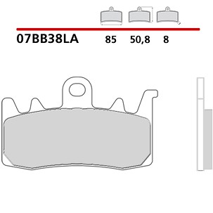BREMBO 2026/05 KOČIONE PLOČICE KH630 SINTER LA (SINTEROVANI METAL) PREDNJA (ECE R90)
