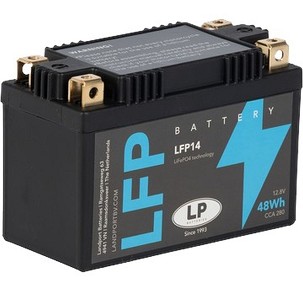 LANDPORT AKUMULATOR LITIJUM-JONSKI LIFEPO4 LFP14 (ML LFP14) (134X65X92) (YTZ10S, YTZ12S, YTZ14S) (48 WH) (TEŽINA 800G) (4)