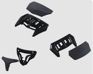 MT RASPRODAJA KACIGA DELOVI SET ULAZA ZA KACIGU ATOM BOJA CRNA SJAJ