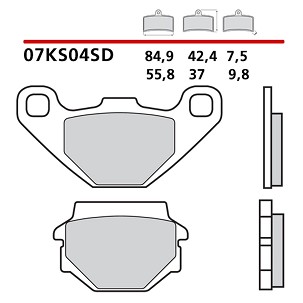 BREMBO 2026/05 KOČIONE PLOČICE KH67 OFF ROAD SINTER SD (SINTEROVANI METAL) PREDNJA/ZADNJA (ECE R90)