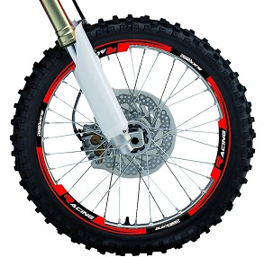 BLACKBIRD KOMPLET NALEPNICA (FOLIJA) NA FELNE (RACING) BOJA CRVENA