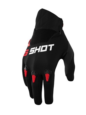 SHOT RACING RASPRODAJA RUKAVICE MOTO DEVO RED BOJA CRNA/CRVENA VELIČINA 09