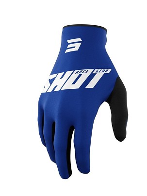 SHOT RACING RASPRODAJA RUKAVICE MOTO DEVO RAW BURST BLUE BOJA PLAVA/BELA VELIČINA 11