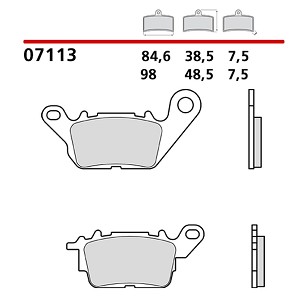BREMBO 2026/05 KOČIONE PLOČICE KH694 SCOOTER CARBON CERAMIC CC (POLUMETALNE) PREDNJA/ZADNJA (ECE R90)