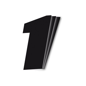 BLACKBIRD BROJEVE STARTOWE 25CM X 20CM KOSE, BOJA CRNA NR1 (3KOM.)