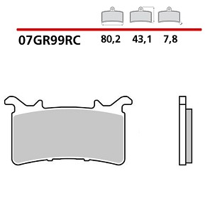 BREMBO 2026/05 KOČIONE PLOČICE KH757 RACING RC PREDNJA