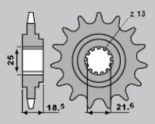 CHT RASPRODAJA LANČANIK PREDNJA 2119 14 (A4254065141) KAWASAKI Z750/Z800