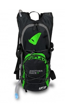 UFO RANAC SA VODOM (RANAC) SA SISTEMOM HIDRATACIJE (POJ. 2L + RANAC 5L) (SA KIŠNOM NAVLAKOM) BOJA CRNA - ZELENA