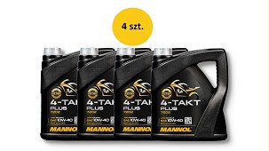 MANNOL ULJE MOTORNO 4T PLUS 10U40 4L (API SL, JASO MA/MA2) POLUSINTETIČKO (7202) (20) - KARTON 4 KOMADA (PAKET)