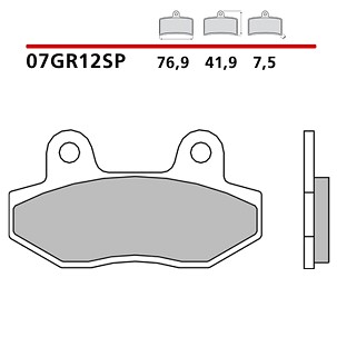 BREMBO 2026/05 KOČIONE PLOČICE KH86 SINTER SP (SINTEROVANI METAL) ZADNJA (ECE R90)