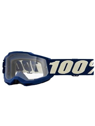 100 PERCENT NAOČARE ACCURI 2 YOUTH JUNIOR DEEPMARINE - CLEAR LENS - BOJA TAMNOPLAVA/BELA VIZIR PROVIDNA