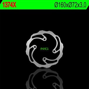 NG DISK KOČIONI PREDNJI KTM SX 50 '08-'13, ZADNJI SX 50 '14-'21 (160X73X3) (4X6,5MM) WAVE