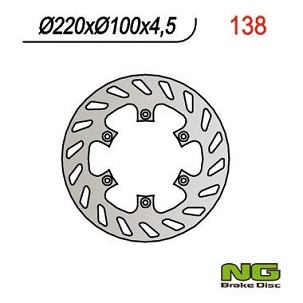 NG DISK KOČIONI ZADNJI KAWASAKI KX 125 '89-'02, KX 250 '92-'95, KDX 200/220, KLX300/650R (220X100X4,5) (6X6,5MM)