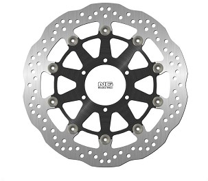 NG DISK KOČIONI PREDNJI BMW S1000RR/S1000R/S1000XR '19-21 (320X80,2X5MM) (6X8,5MM) WAVE PLUTAJUĆI (SREDINA ALUMINIJUMSKA)