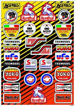 TECNOSEL (BLACKBIRD) KOMPLET NALEPNICA (FOLIJA) REKLAMNIH