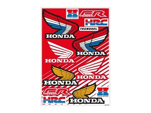 TECNOSEL (BLACKBIRD) KOMPLET NALEPNICA (FOLIJA) REKLAMNIH, LOGO HONDA VINTAGE