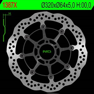 NG DISK KOČIONI PREDNJI BMW S 1000R/RR/XR 13-18, MOTO GUZZI CALIFORNIA 1400 13-18 (320X64X5,0MM) (6X8,5MM) WAVE PLUTAJUĆI