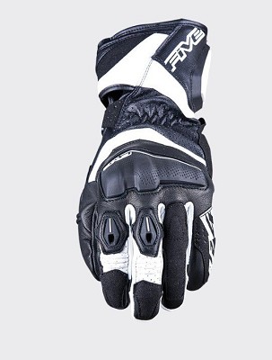 FIVE GLOVES RUKAVICE KOŽNE RFX4 EVO BOJA CRNA/BELA VELIČINA 9 (M)