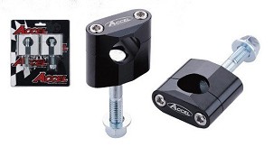 ACCEL MONTAŽA ZA POVIŠENJE VOLANA (22,2MM) WYS. 34MM SA ŠRAFOM M12 BOJA CRNA (BM-02BK22)