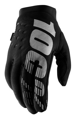 100 PERCENT RUKAVICE CROSS/ENDURO BRISKER YOUTH JUNIOR SOFTSHELL BLACK/GREY BOJA CRNA/SIVA VELIČINA S