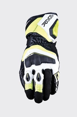 FIVE GLOVES RUKAVICE KOŽNE RFX4 EVO BOJA CRNA/ŽUTA FLUO VELIČINA 10 (L)
