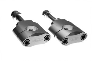 ACCEL MONTAŽA ZA POVIŠENJE VOLANA (22,2MM) WYS. 34,7MM SA ŠRAFOM M12 BOJA SREBRNA (BM-07SV22)