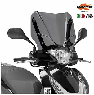 KAPPA VIZIR HONDA SH 125i-150i ABS (12-16) 36,5 X 45 CM ZATAMNJENA - ZA ZANOSAČI U ORYGINALNYCH NOSAČICH