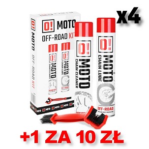 OMOTO SET 4+1 ZA ČIŠĆENJE I SMAROWANIA LANCA OFF ROAD O! CHAIN CARE AND PROTECTION 2+1 SET SA ČETKICOM (2 X 750ML) (O!MOTO) (OLE-020) (PAKET 4+1 ZA 10 DIN)
