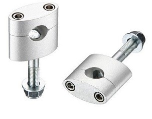 ACCEL MONTAŽA ZA POVIŠENJE VOLANA (22,2MM) WYS. 33MM SA ŠRAFOM M12 BOJA CRNA (BM-08BK22)