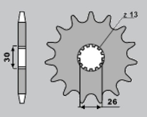 CHT RASPRODAJA LANČANIK PREDNJA 2130 17 TRIUMPH (4057-17) (JTF1183.17)
