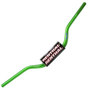 RENTHAL VOLAN 1,1/8 CALA (28,6MM) MX FATBAR HANDLEBAR GREEN HONDA CR/CRF, KAWASAKI KX/KXF BOJA ZELENA SA SUNĐEROM