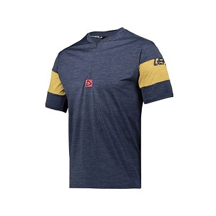 LEATT MAJICA BICIKLOWA MTB 1.0 ZIP ONYX BOJA TAMNOPLAVA/PEŠČANA VELIČINA S