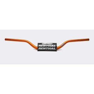RENTHAL VOLAN 1,1/8 CALA (28,6MM) MX FATBAR HANDLEBAR ORANGE HONDA CR/CRF, KAWASAKI KX/KXF BOJA NARANDŽASTA SA SUNĐEROM