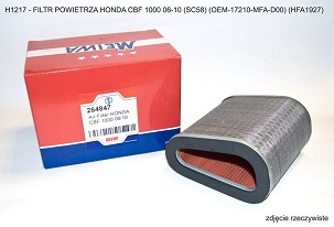 MIW (MEIWA) FILTER VAZDUHA HONDA CBF 1000 06-10 (SC58) (OEM-17210-MFA-D00) (HFA1927) (50)