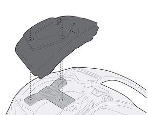 KAPPA NOSAČ CENTRALNOG KOFERA SUZUKI BURGMAN 650 / EXECUTIVE '02-'20 ( SA PLOČOM MONOKEY )