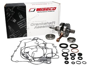 WISECO VRATILO KOLENASTI KTM SX 85 '13-17, HUSQVARNA TC 85 '14-17 (SA LEŽAJEVIMA I SEMERINZIMA NA VRATILO I KOMPLETEM ZAPTIVKI NA DOLE MOTORA)